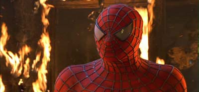 Outraged by the interior decor, Spider-Man shows a more villainous angle to his character. Spider-Man image