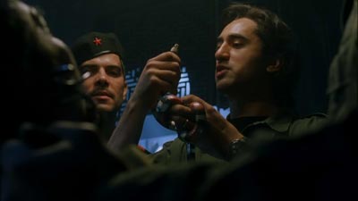 ...to a secret holding facility where the guards are too preoccupied by feeding snakes to restrained prisoners... Collateral Damage image