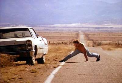 Michael's attempt to flatten the road was quite an endeavour. Red Rock West image