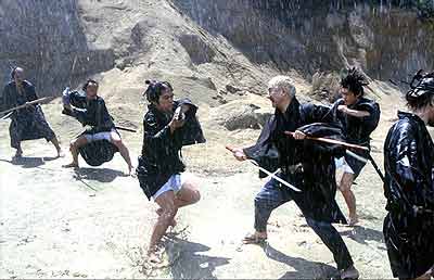 You expect me to fear a man with no trousers? Zatoichi image