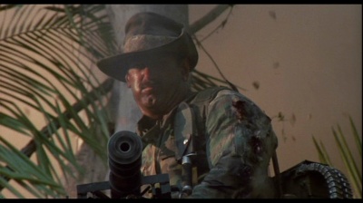 Freud might well have had something to say about Blain's need to carry large, powerful weapons. Predator image