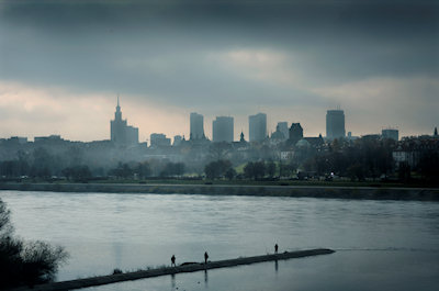 Welcome to Warsaw, world's greyest city Warsaw Dark image