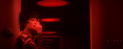 The surprise Klingon attack forced the use of emergency lighting. 2046 image