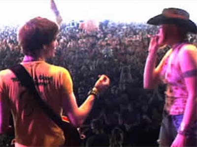 The Dandy Warhols in a typically dull scene. DiG! image